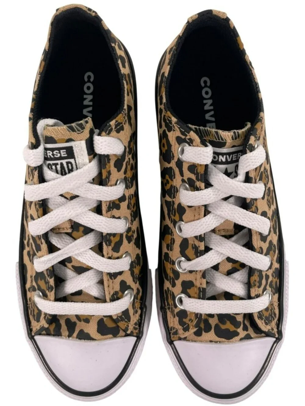 Converse Youth Leopard Print Chuck Taylor All Star Low Top Sneakers Size 1.5 NEW
